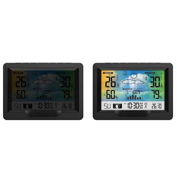 Svart väderstation med display BD-901