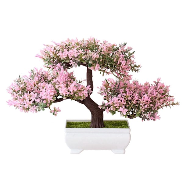 Fetong 1 st Konstgjord Blomma Tallväxt Foto Prop Bröllop Hem Bonsai Dekoration? Pink