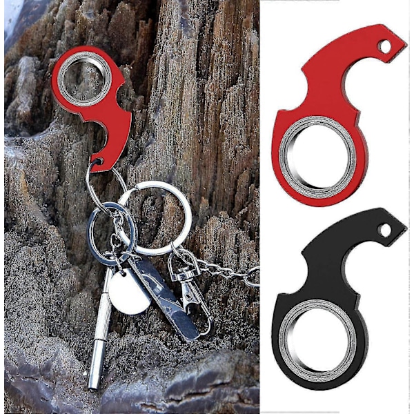 2 kpl Avaimenperät, Spinner Fidget Sormus Leikki, Avaimenspinner, Pyörivä Avaimenperä