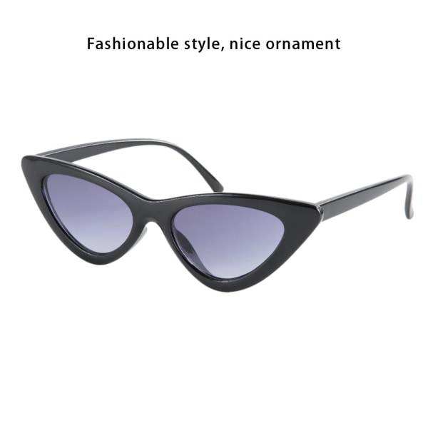 Vintage Style Cute Udsøgte Solbriller Personlighed Lens Eyewear Solbriller til KvindeSort Grå