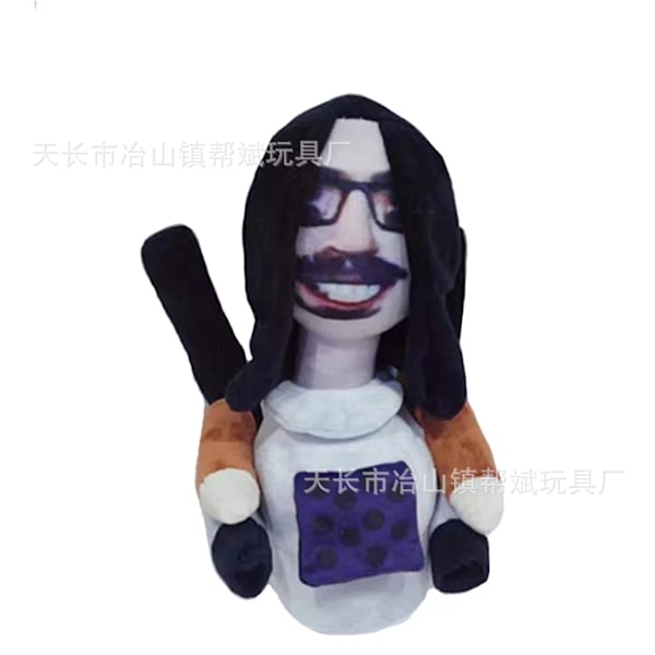 Mub- Skibidi -wc-pehmolelu WC-mies parodia pehmolelu nukke_Pariisi Long-haired toilet man