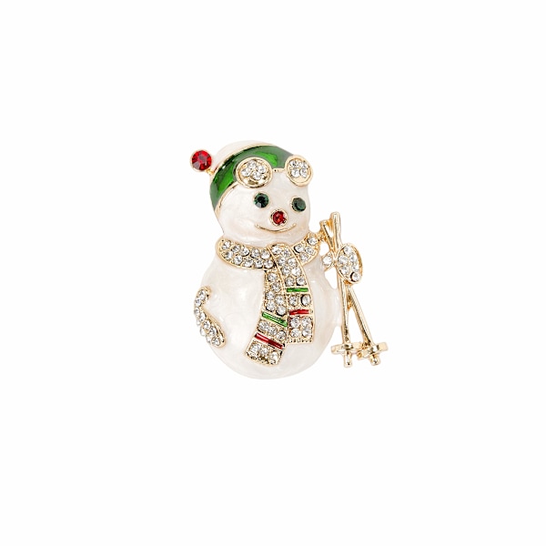 1 st juldekoration snögubbe badge