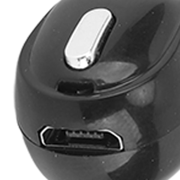 Enkel Bluetooth trådløs øreplugg Mini Invisible trådløs Bluetooth-hodetelefon for sportsarbeid Svart