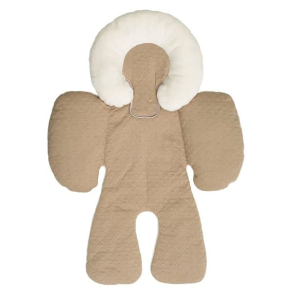 Baby Barnevogn Sitte Skulderputer Stropper Nakkebeskyttelse Khaki