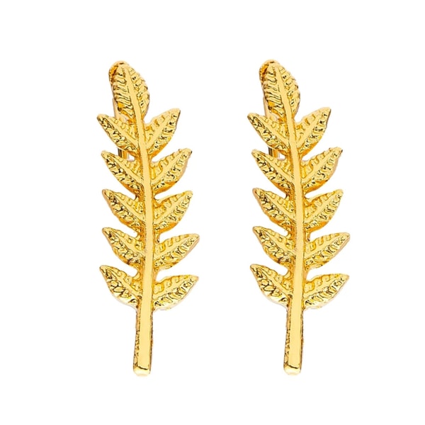Erottavat naisten naisten metalliseoskorvakorut lehtiä muotoilevat korvatarvikkeet (kulta)