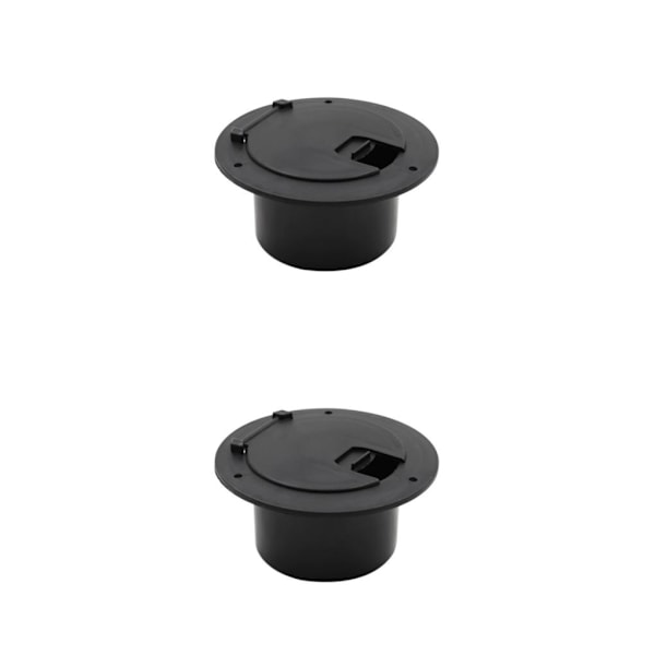1/2 Elkabel Sladd Hatch Junction Box Skydd Husbil Svart Black 2PCS