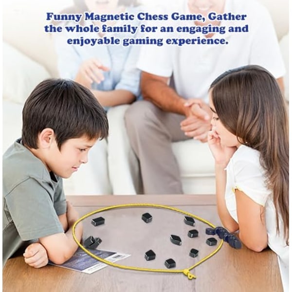 Paris_Magnetisk skaksæt Battle Chess, magnetisk brætspil, pædagogisk skak- og damspil, julegave til børn (replika) Rope Model