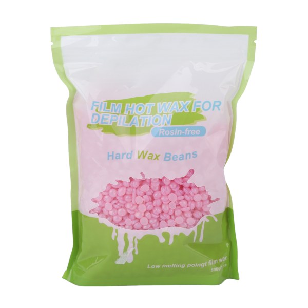 17,6 oz hårde voksperler Perlebønne til hårfjerning Ansigt Ben Bryst Ryg Kvinder Mænd Kvinde Mand Sakura Pink