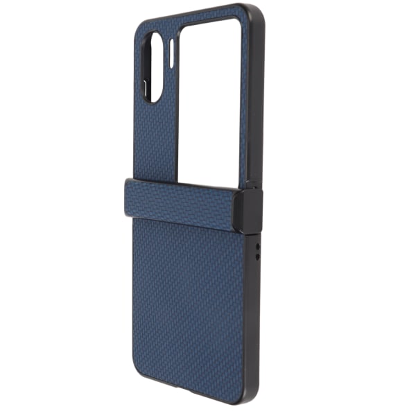 Telefonveske for OPPO Finn N2 Flip Carbon Fiber Texture Fold Mobiltelefon Plastbeskyttelsesveske Blå