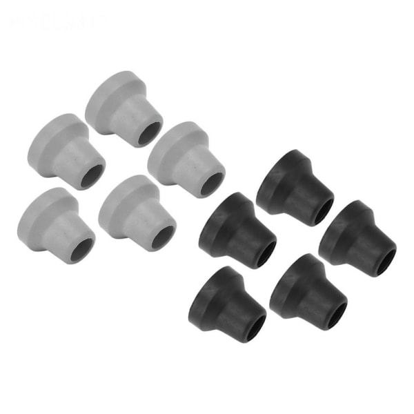 2 stk Krykker Fodstokke Spidser Beskytter BLACK-16MM BLACK-16MM black-16mm