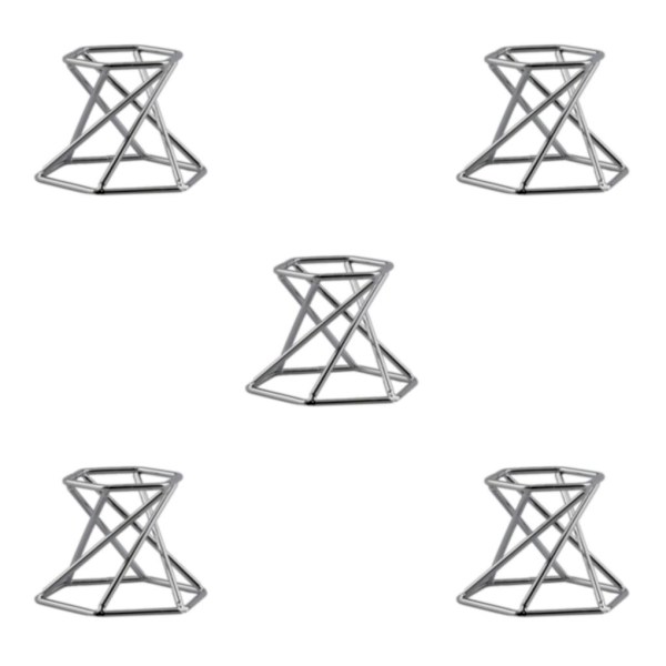 1/2/3/5 Glasobjektiv med kulstativ för mineralprov Hexagon Silver Hexagon Silver 5Set