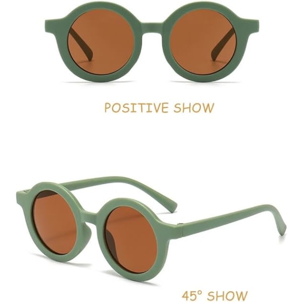 4 par barnsolglasögon, polariserade solglasögon för barn, Fashion Ro