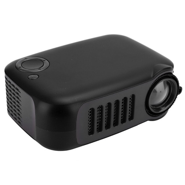 Mini Bærbar Projektor Husholdningsprojektorer 320 x 240 Oppløsning med 2-tommers LCD-skjerm (100-240V) Svart US