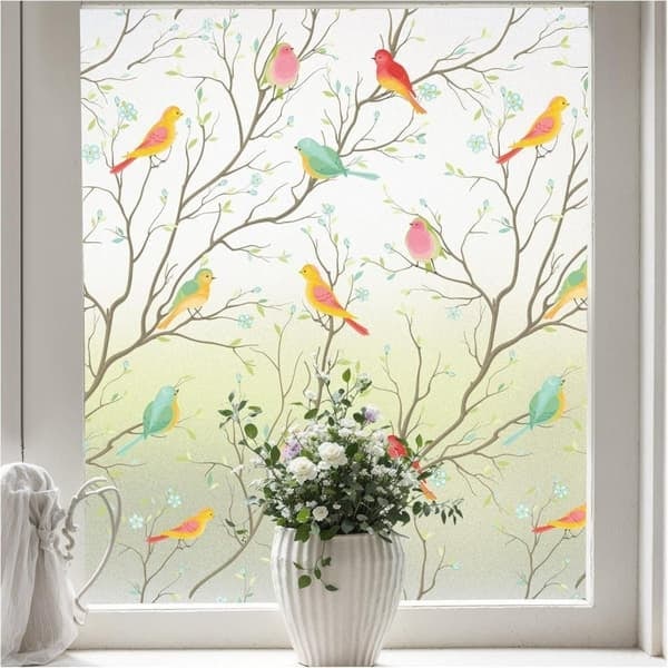 Fönsterfilm Insynsskydd Film Frostat Glas Film Tonad Glasfilm med UV-skydd 45 cm x 400 cm