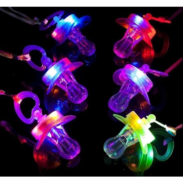 12 stk. Lysende Sutter LED Party Glow Fløjte Blinkende Snor Party Wave
