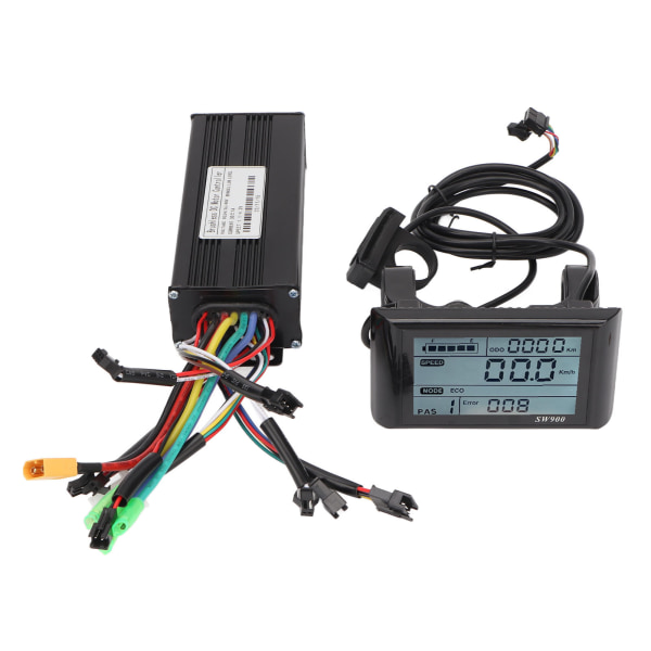 Motor Brushless Controller LCD-skjerm Børsteløs Controller Kit SW900 Panel 30A 3 Mode Sinusoid Wave Kit