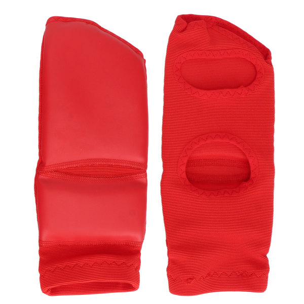 Boksefotbeskytter voksentrening Taekwondo-utstyr Sklisikre støtbestandige ankelbeskyttelsesputer Rød S (for størrelse <35)