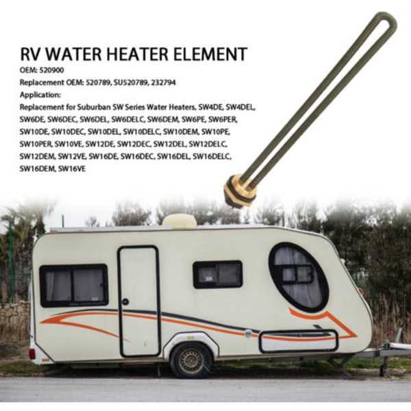 Varmeelement for boblebad SU520789 1440 Watt 120 Volt skrueinnfesting Elektriske varmeelementer Erstatning for Suburban SW Series--.pa