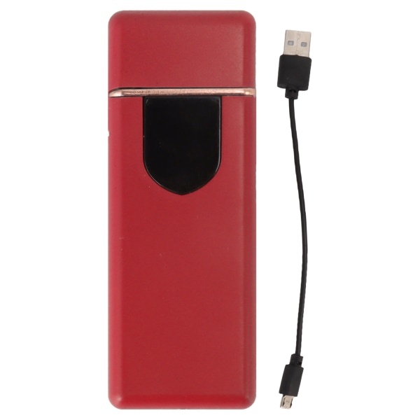 Touch dobbeltsidet tænding USB genopladelig vindtæt bærbar elektrisk lighter til kærester Gaver Blå