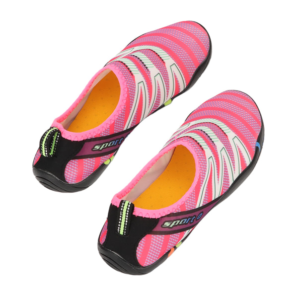 Dykkersko for kvinner Lett pustende utendørs snorkelsko hurtigtørkende rosa sko for strandstrømsporing Vandring 37