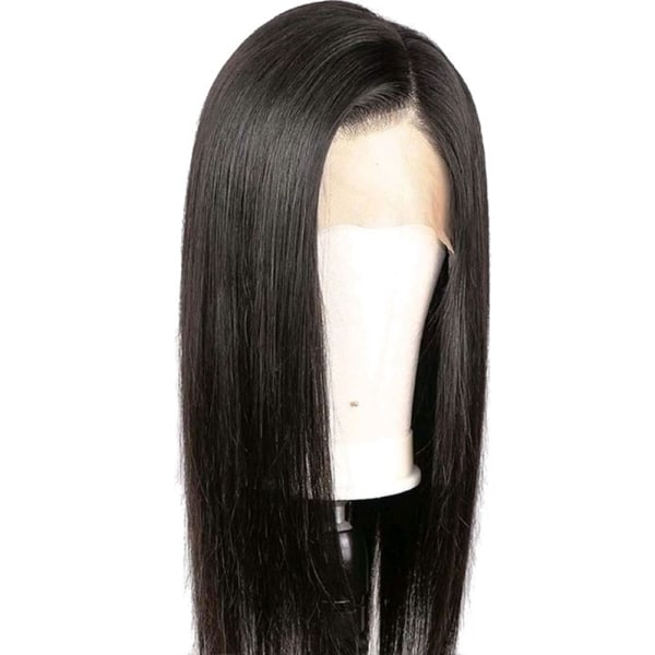Fashionabla Silkyhair Spets Front Naturlig rakt långt hår peruk (18 tum)