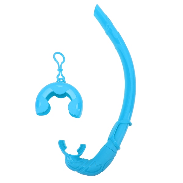 Kuivasnorkkeli Täysilikonipehmeä Kannettava säilytyslaatikolla Snorkkeliputki aikuisille lapsille Uintiharjoittelu Sininen