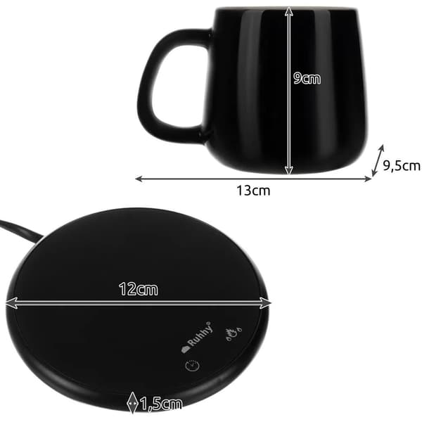 Elektrisk Varmeplade med Krus - 400 ml