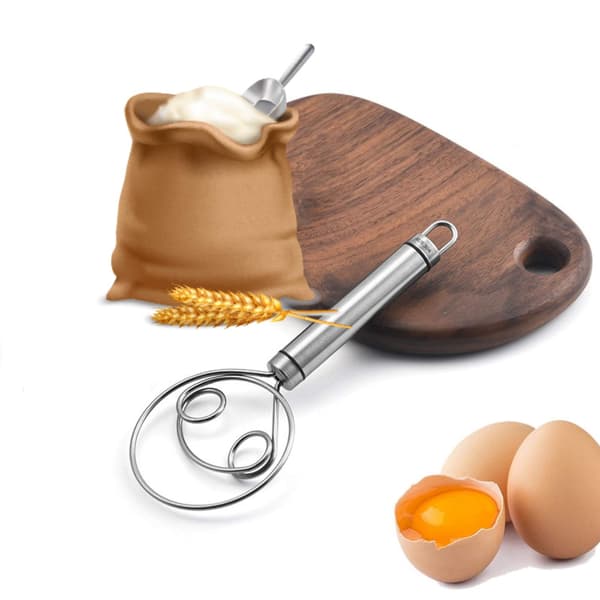 Dansk dejskraber 22 cm rustfrit stål, rustfrit stålvisper