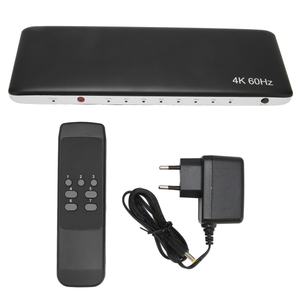 HD Multimedia Interface 2.0 Switch 7 in 1 Out HDCP 2.2 Support 4K 60Hz UHD 3D Video Switcher Selector 100?240V EU-kontakt