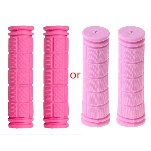 BMX MTB Pyöräily Maastopyörä Skootteri Polkupyörän Kädensijat Kumi Pehmeät Päätykahvat Pink 0.1