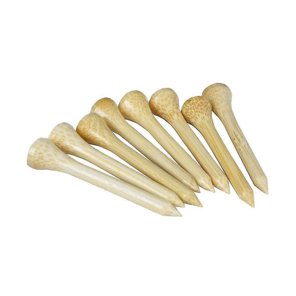 100 st Bambu Tee Golfbollar Hållare, Golfboll Tee Bollstift Spik Kick 42mm