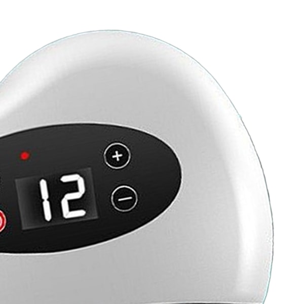 Elektrisk Gua Sha Massager 12 Vibration Varme Gear Konstant Temperatur Hudskrabende Massagemaskine Hvid