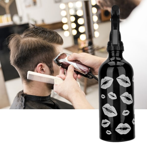 450 ml frisørsprayflaske tom flaske påfyllbar sprøytesalong hårverktøy (svart)