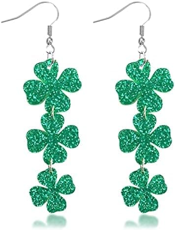 Sankt Patricks dag øredobber Shamrock øredobber