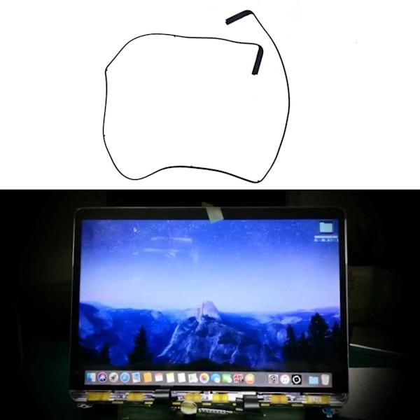 LCD-skärm Mellanram Gummiram Dekorativ Ring för Macbook Pro Air 13'' A2159-Xin（PA）