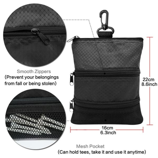 Golf Taske Golf Tee Holder SORT