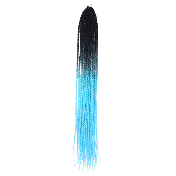 24 tommers kjemiske fiberfletter Punk Gradient Dirty Braid Weaving Braid Hair Extension 6#