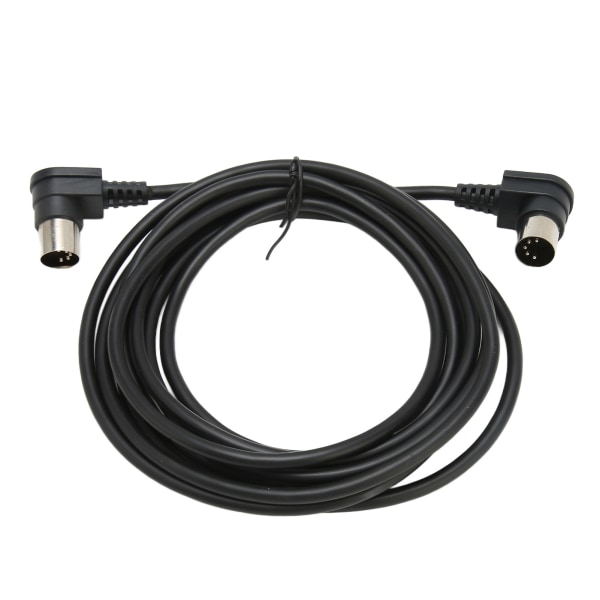 90 graders vinkel 5-pinners DIN-kabel rettvinklet hann til hann MIDI-lydkabel for TV-overvåkingskamera 3 m / 9,8 fot