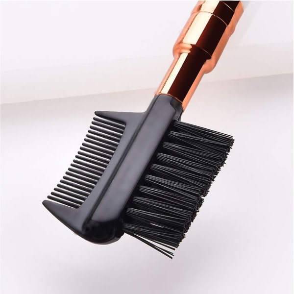 3 stk to-i-en-børster Mascara-børster Makeup Øjenbrynsbørste Øjenvippekam Øjenbryn Øjenvipper Dual-c sort