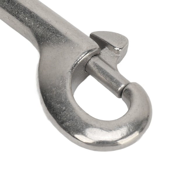 4 st Dubbeländade Bultsnäppkrokar Marinkvalitet 316 Rostfritt Stål B Form Kedjeklämma för Rep Kedjor Remmar Längd: 115mm/4.52in, Bärighet: