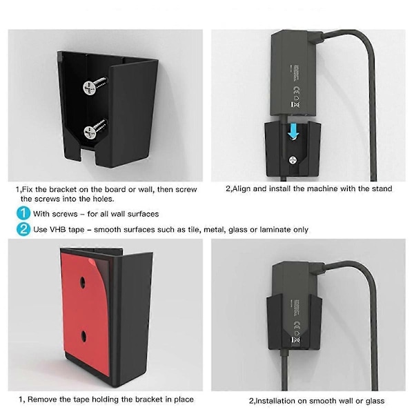 Lämplig för Ethernet-adapter Satellitfäste Väggmonterat Förvaringsställ Rack Vit.pa