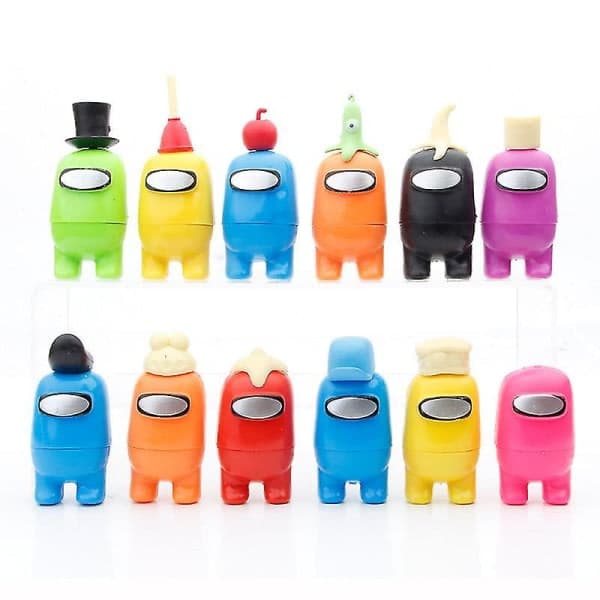 12 st Spel Astronaut Docka Ornament Bland Oss