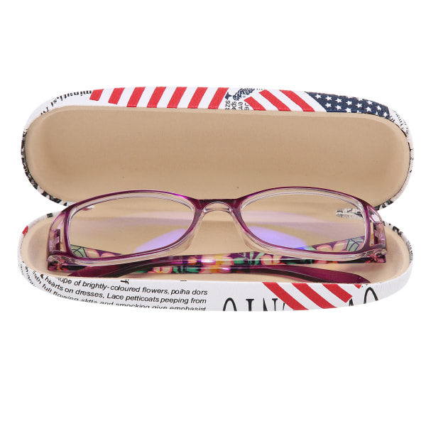 Ældre læsebriller Blåt lysblokerende Moderigtige briller Briller til kvinder Lilla+150