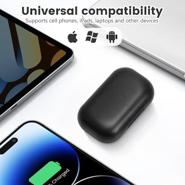 Mini usynlige minste ørepropper Bluetooth i øret trådløse for søvn, trådløse søvnørepropper, støyreduserende ørepropper