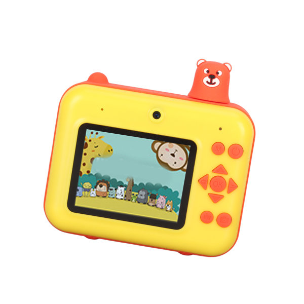 Lasten pikakamera 1080P 2,4 tuuman kaksoislinssinen 40 megapikselin lasten selfiekamera leluvideokamera tytöille toddler keltainen