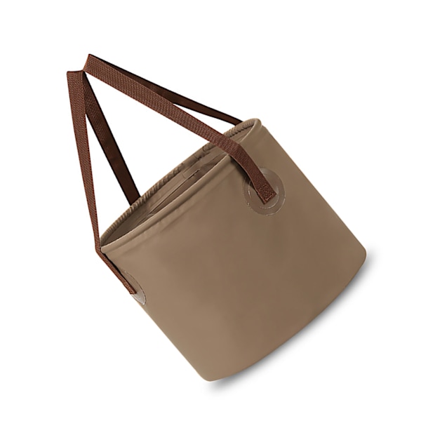 Hopfällbar utomhushink Läckagesäker Luktfri Bärbar Camping Vattenhink för Picknick Diskning Fotblötläggning 20L Kaffe Färg 0.4