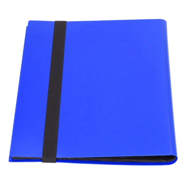 Korttikansio 20 sivua 9 taskua suuri kapasiteetti värillinen cover tallennusalbumi pelikorttien säilytykseen Sininen
