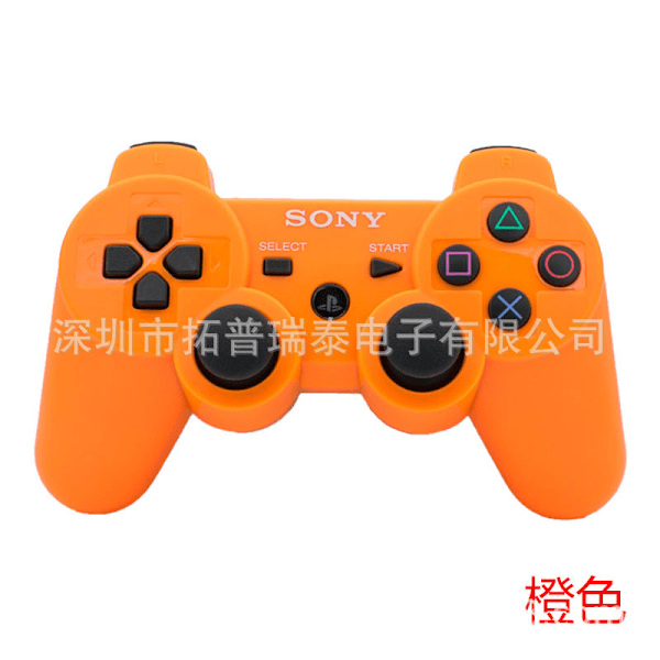 PS3 spillkontroller PS3 trådløs bluetooth-kontroller ps3 universell knapp spillkontroller orange color
