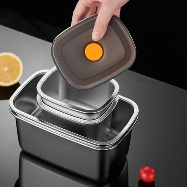 Matboks i rustfritt stål Fresh-keeping Box 1600ML 1600ML