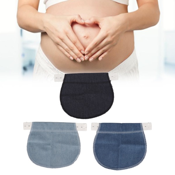 3 kpl Äitiyshousujen jatke ammattimainen kannettava säädettävä pehmeä elastinen raskausvyötärönauha